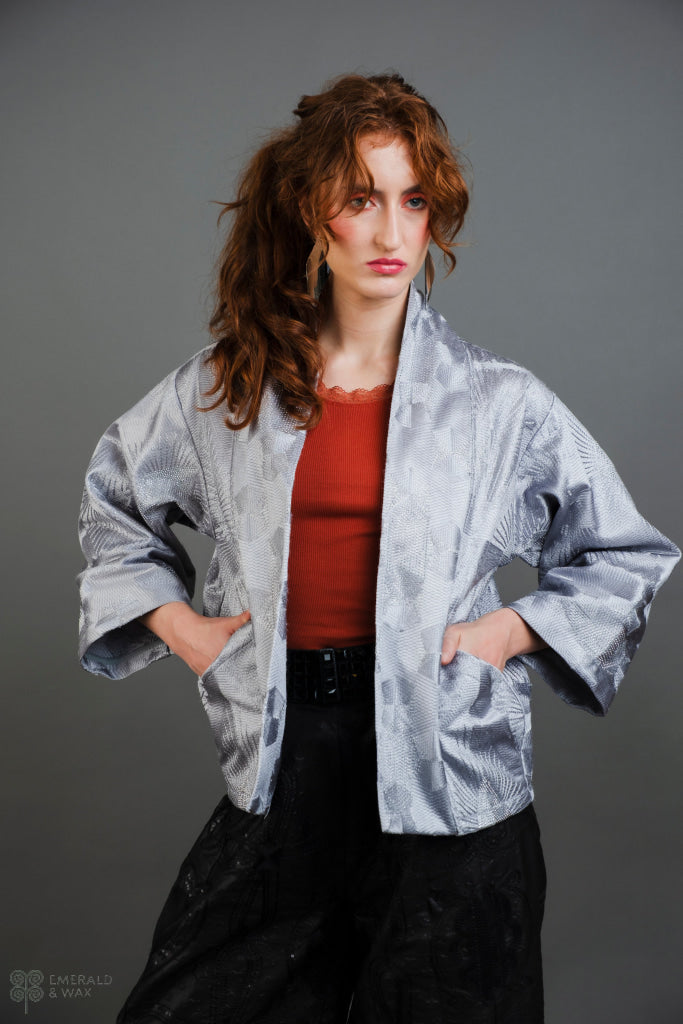 Silver Lining Kimono Jacket - Kimono Jacket