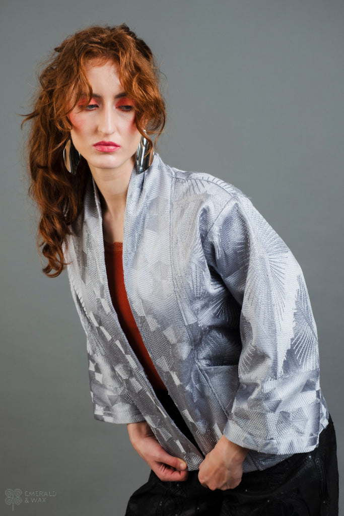 Silver Lining Kimono Jacket - Kimono Jacket