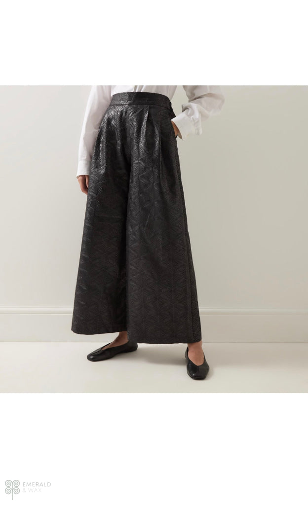 Onyx Embossed Trousers 10 Trousers