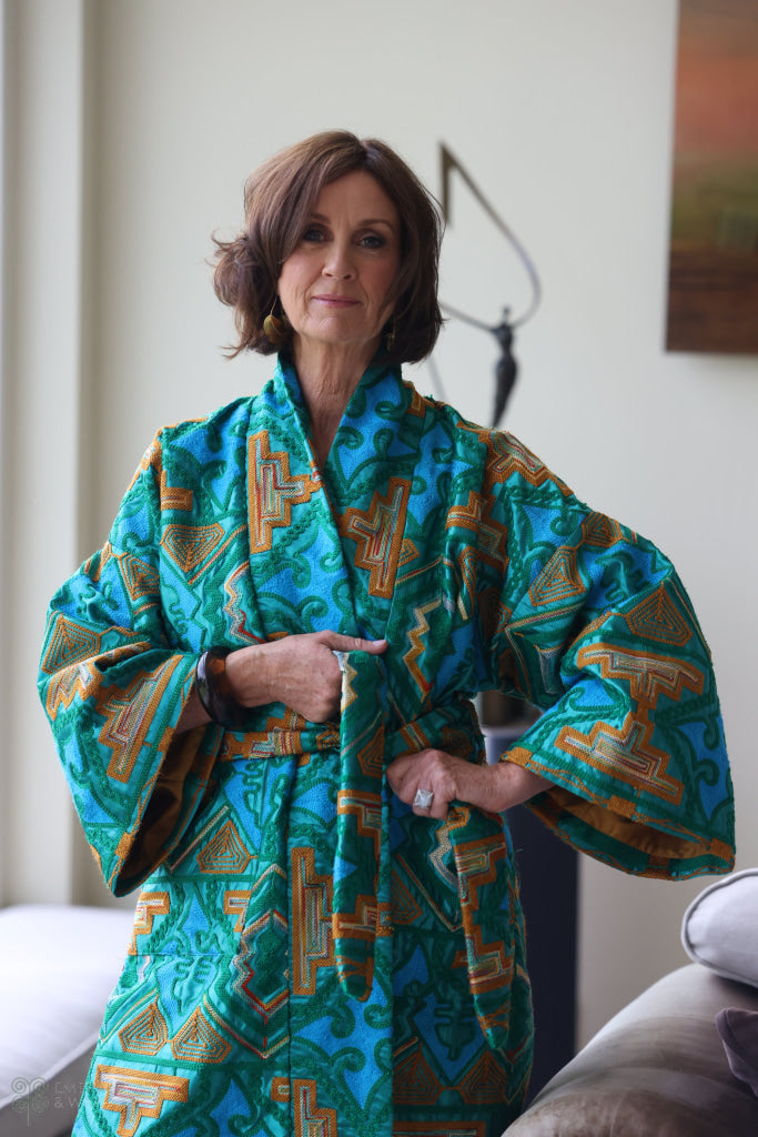 Halcyon Coat Satin Green / Dry clean only Coat