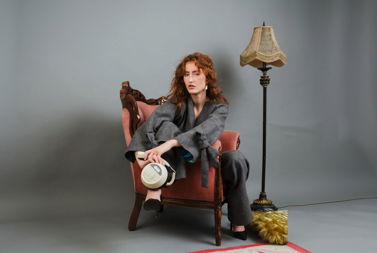 Hero photo with the model centred